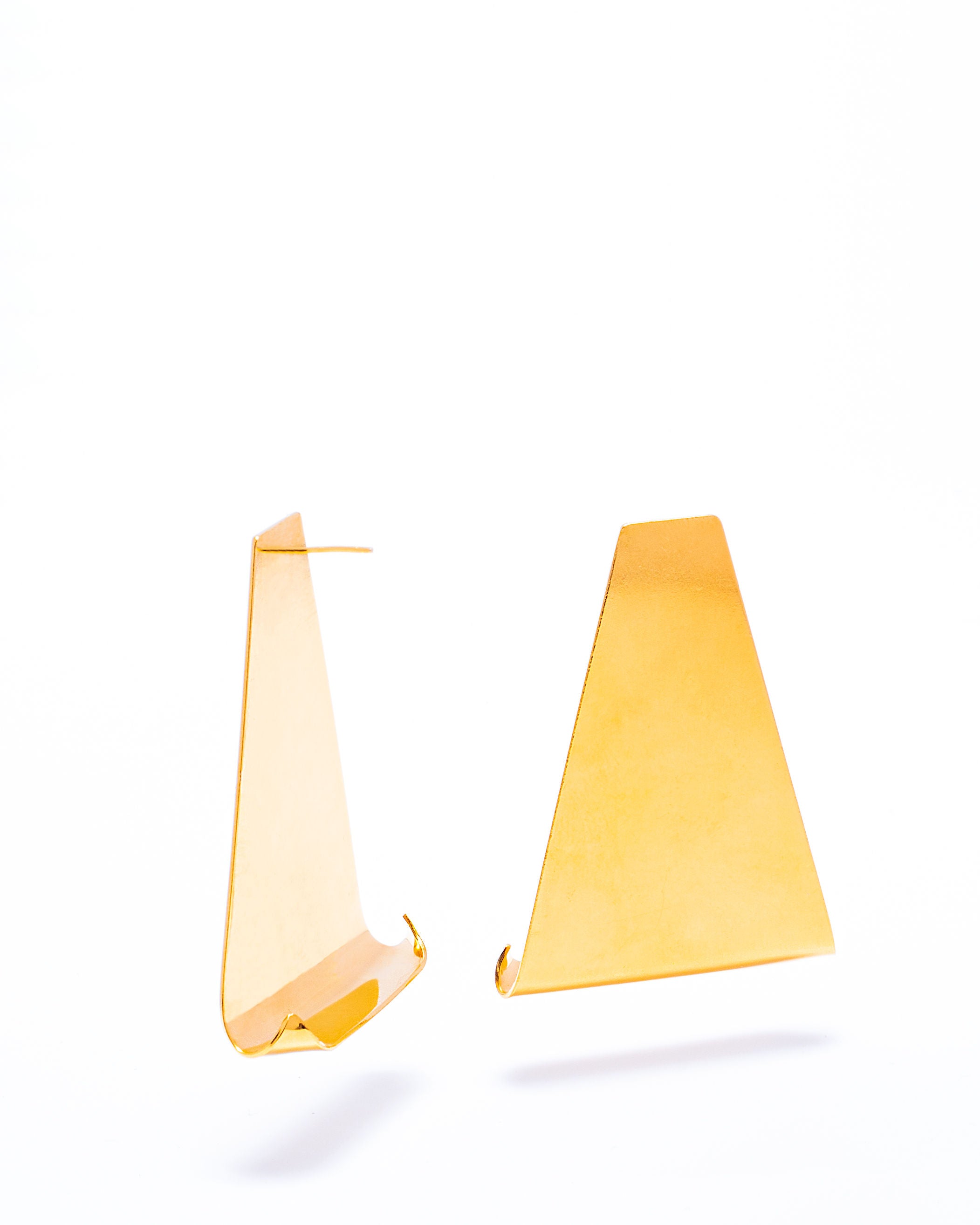 large geometric triangle statement earrings in lagos